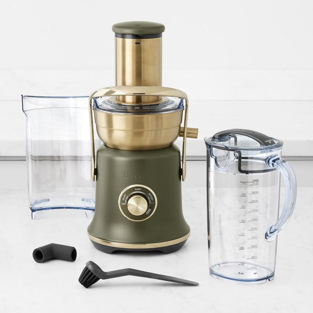 Breville Juice Fountain® Cold, XL, Olive Tapenade & Brass