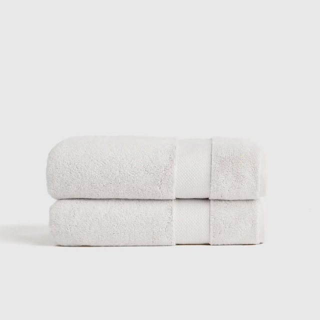 Turkish Ultra Plush Bath Towel (Set of 2) - Silver