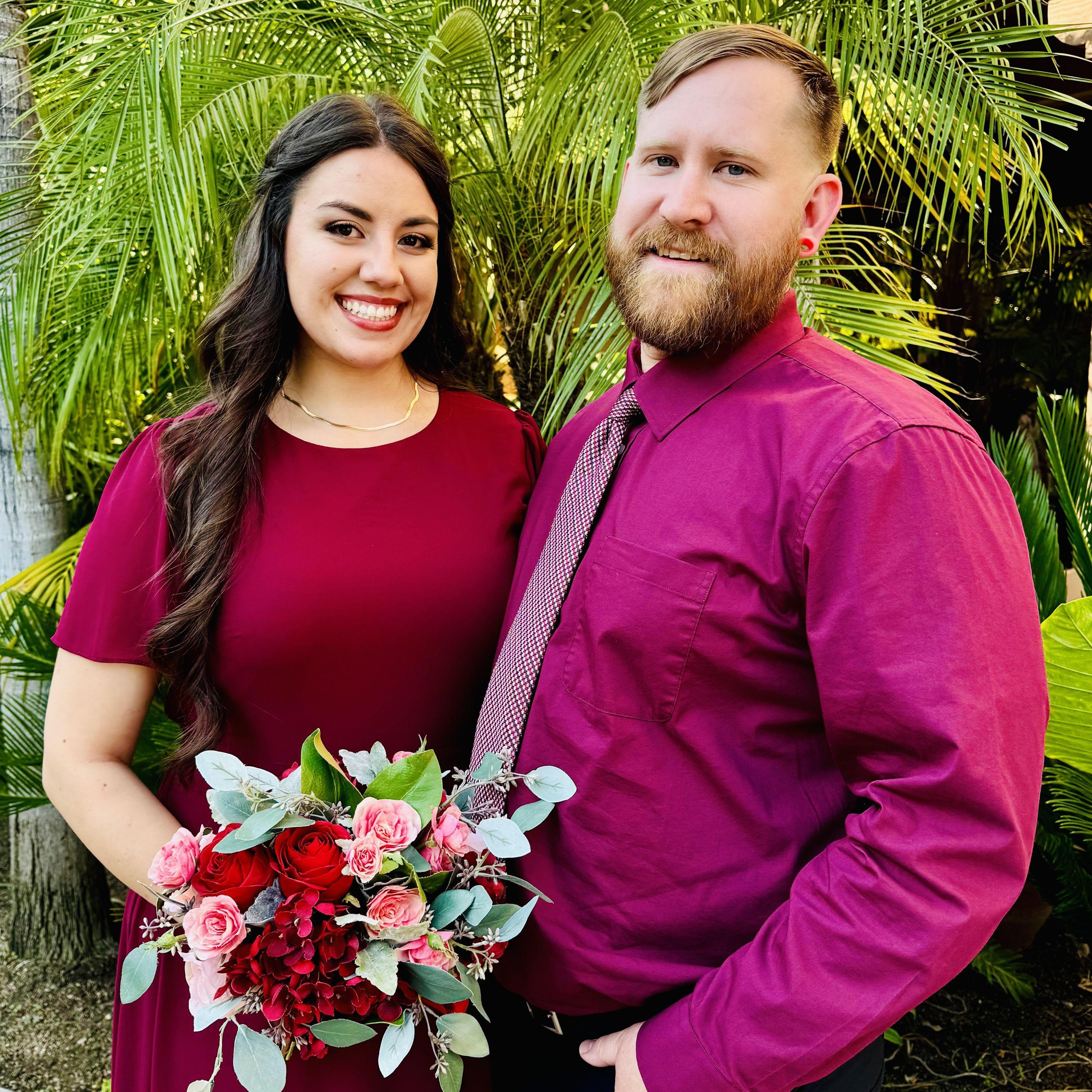Jazmine was the maid of honor at Tiffany's wedding and had a handsome date by her side :)