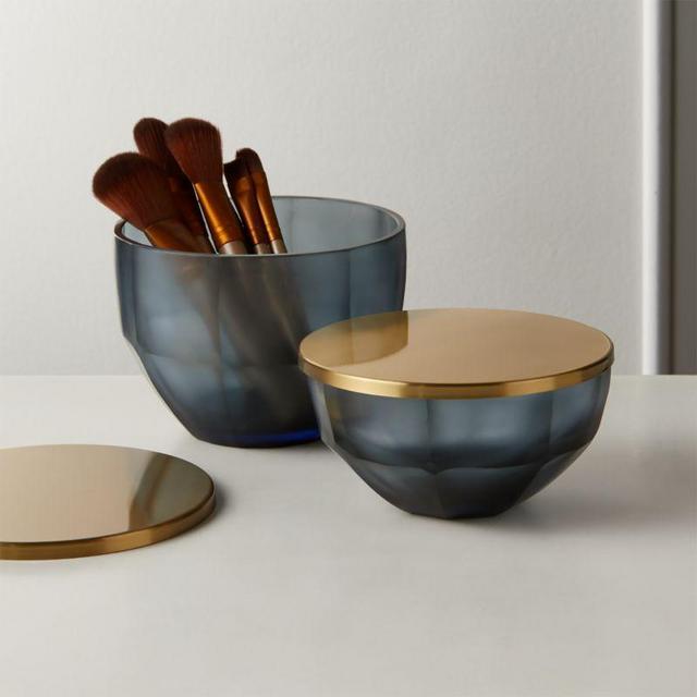 Katina Handcarved Glass Canisters