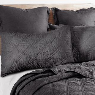 Washed Linen Quilted Sham
