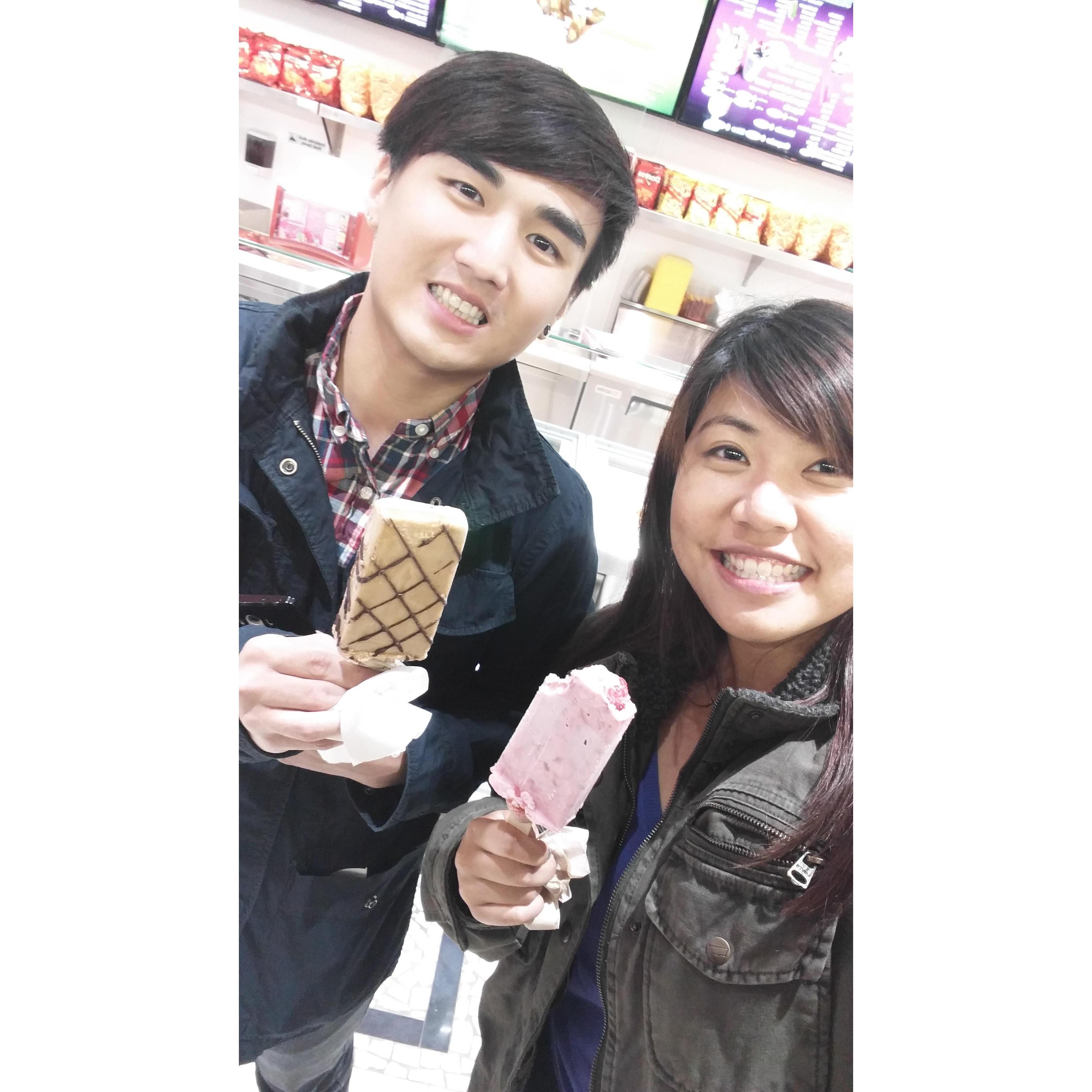 Our first date before we were officially dating