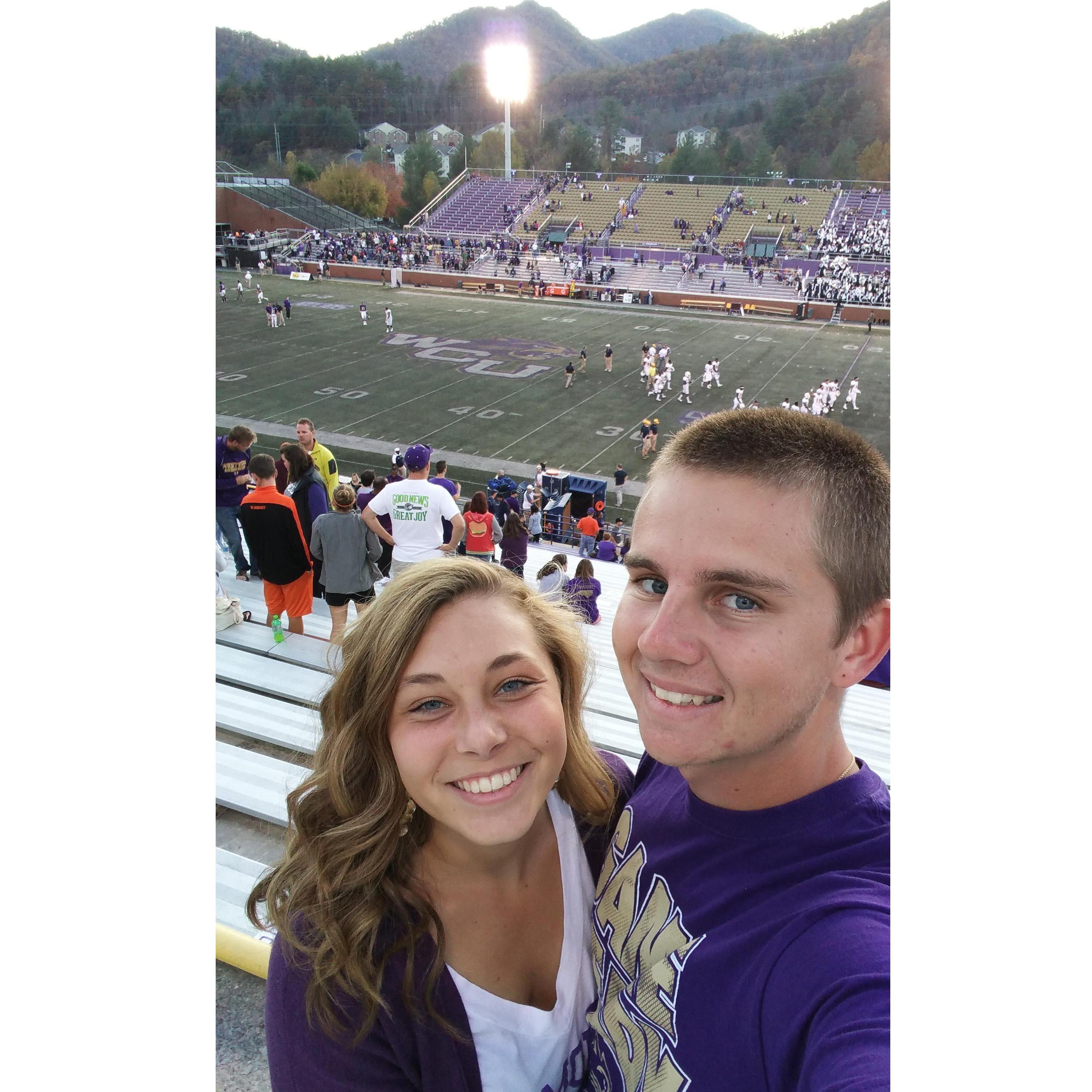 WCU Football Game. Go CATS!