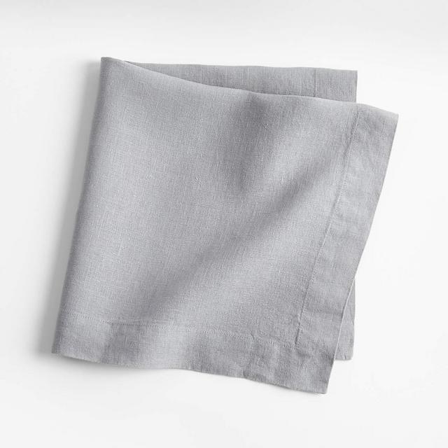 Marin Metal Grey European Flax Certified Linen Napkin