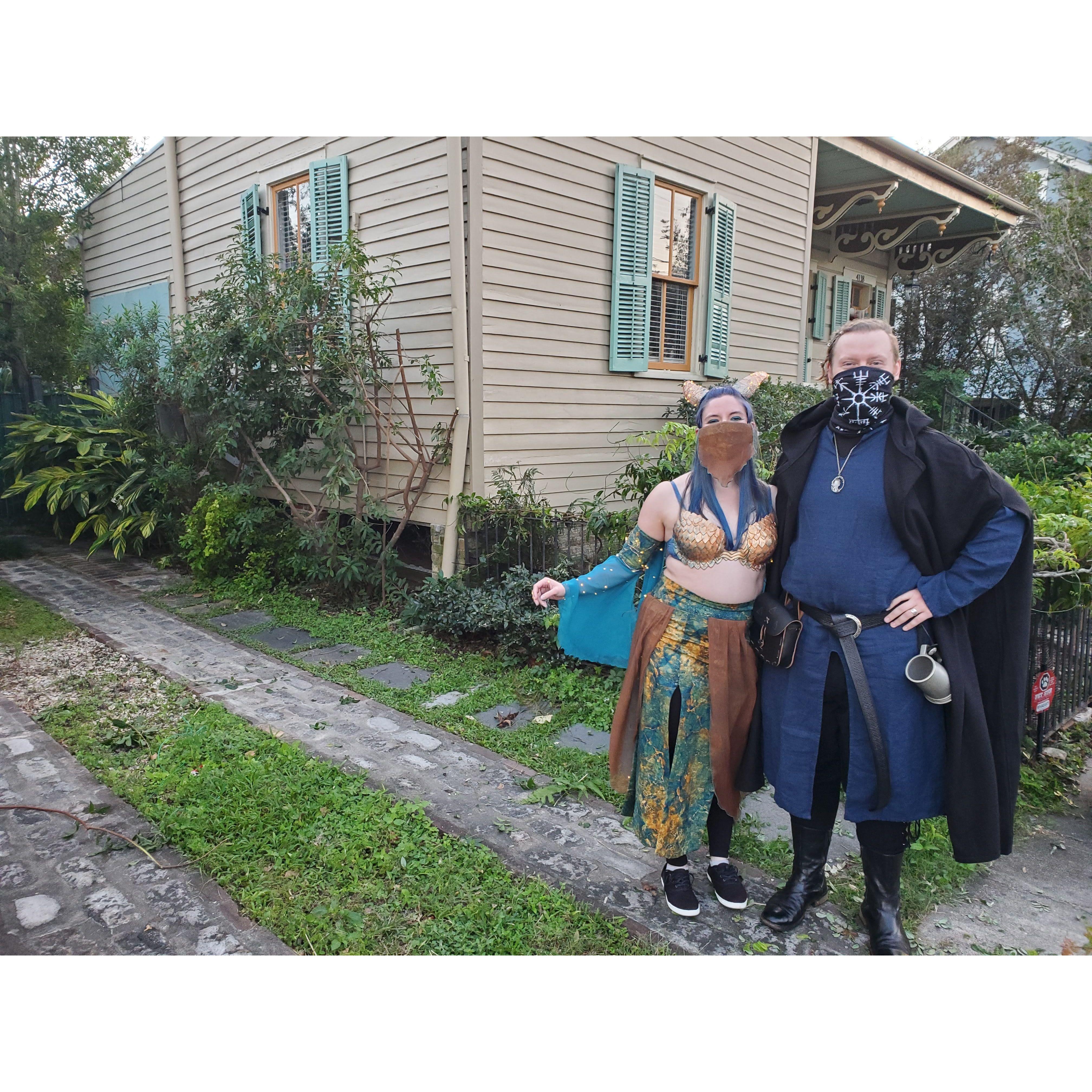 Our first Halloween in New Orleans.