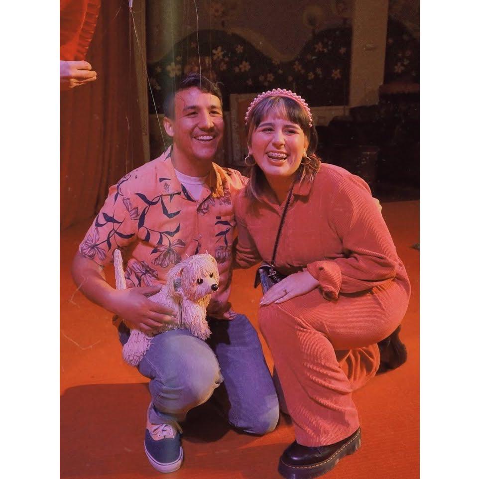 This was one of our first photos after getting engaged.