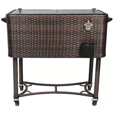 Permasteel Permasteel 80QT Wicker Patio Cooler