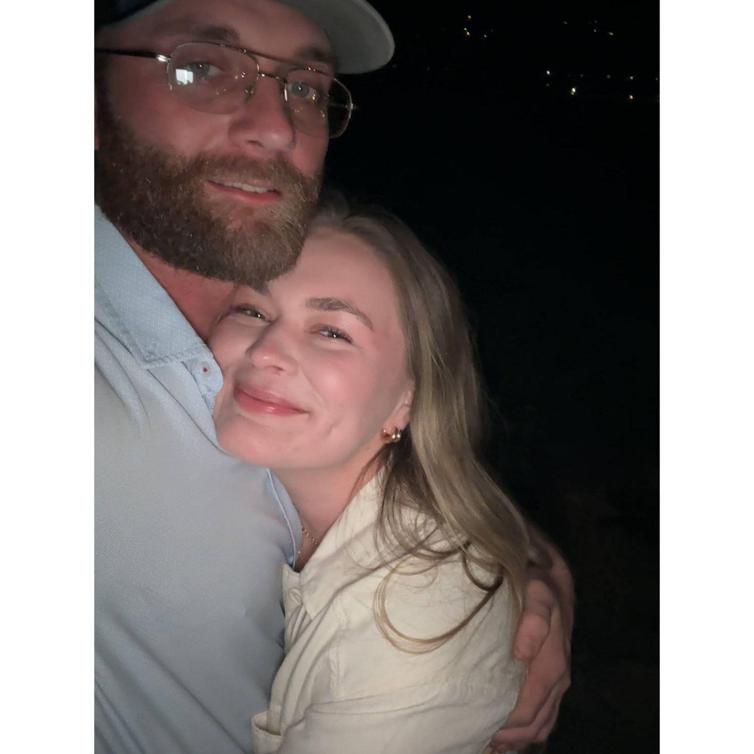 I didn't tell him then, but I knew I loved him here - (Krista) - This picture was taken in the same place we got engaged a few months later.