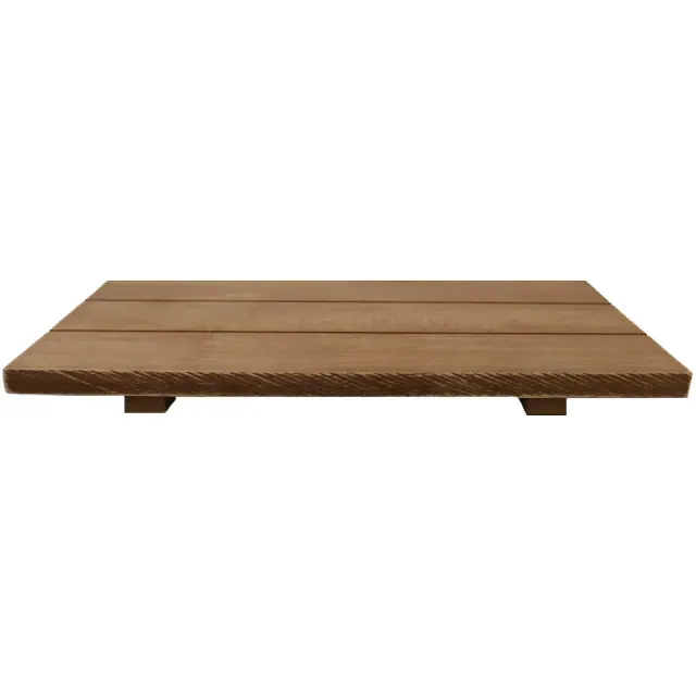 Sweet Water Decor Natural Rectangular Wood Tray - 9x4.75"