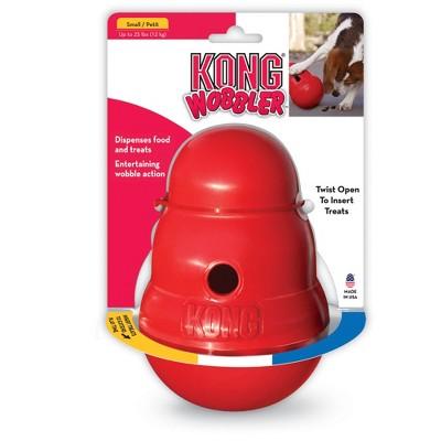 KONG SqueakAir Wobbler Treat Dispenser Dog Toy - Red - Small