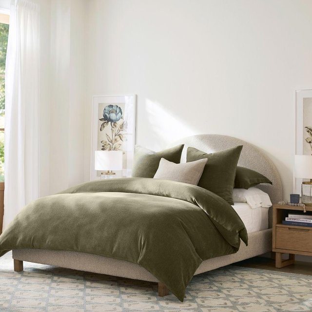 Cozy Cloud Duvet, Loden, Full/Queen