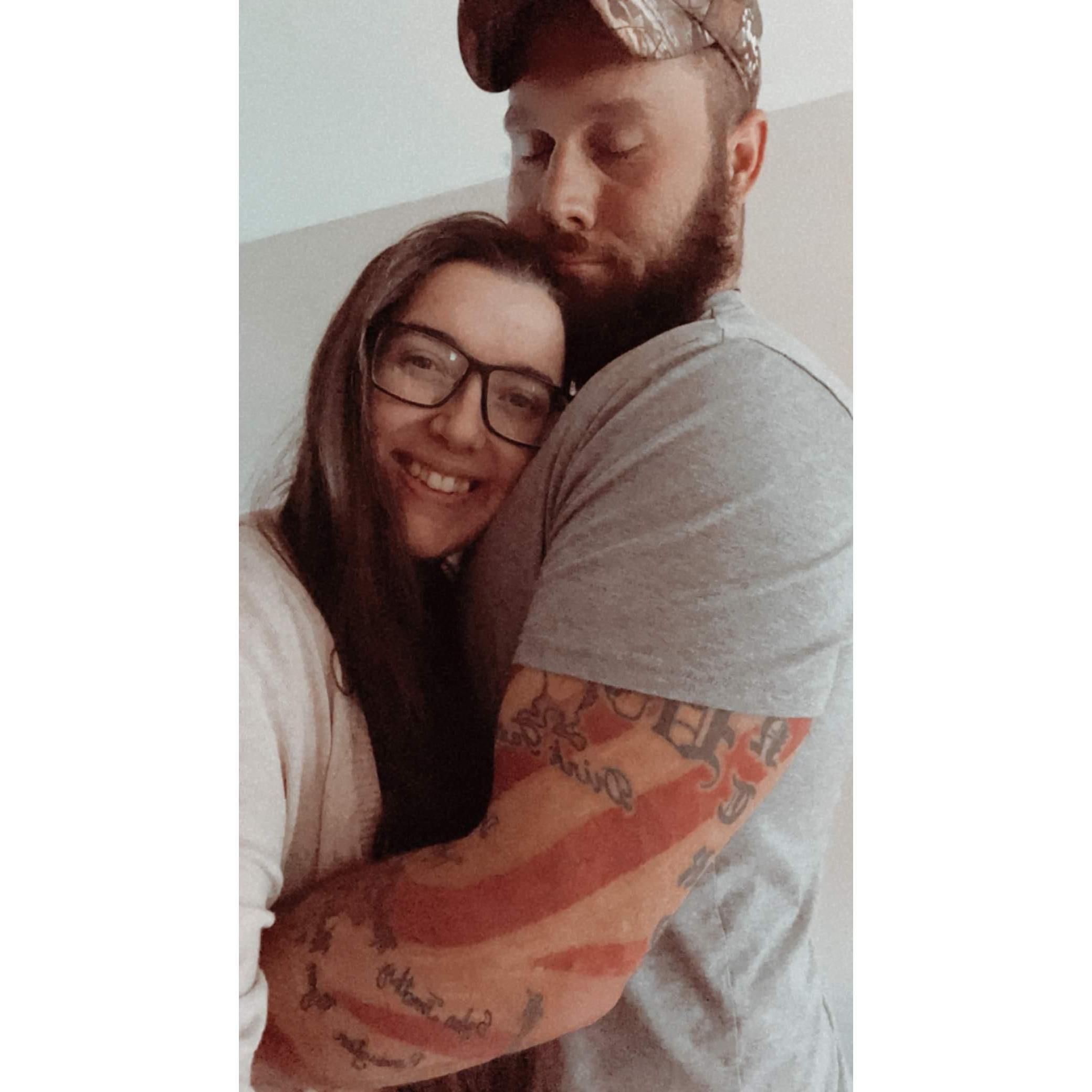 His arms are my favorite place to be