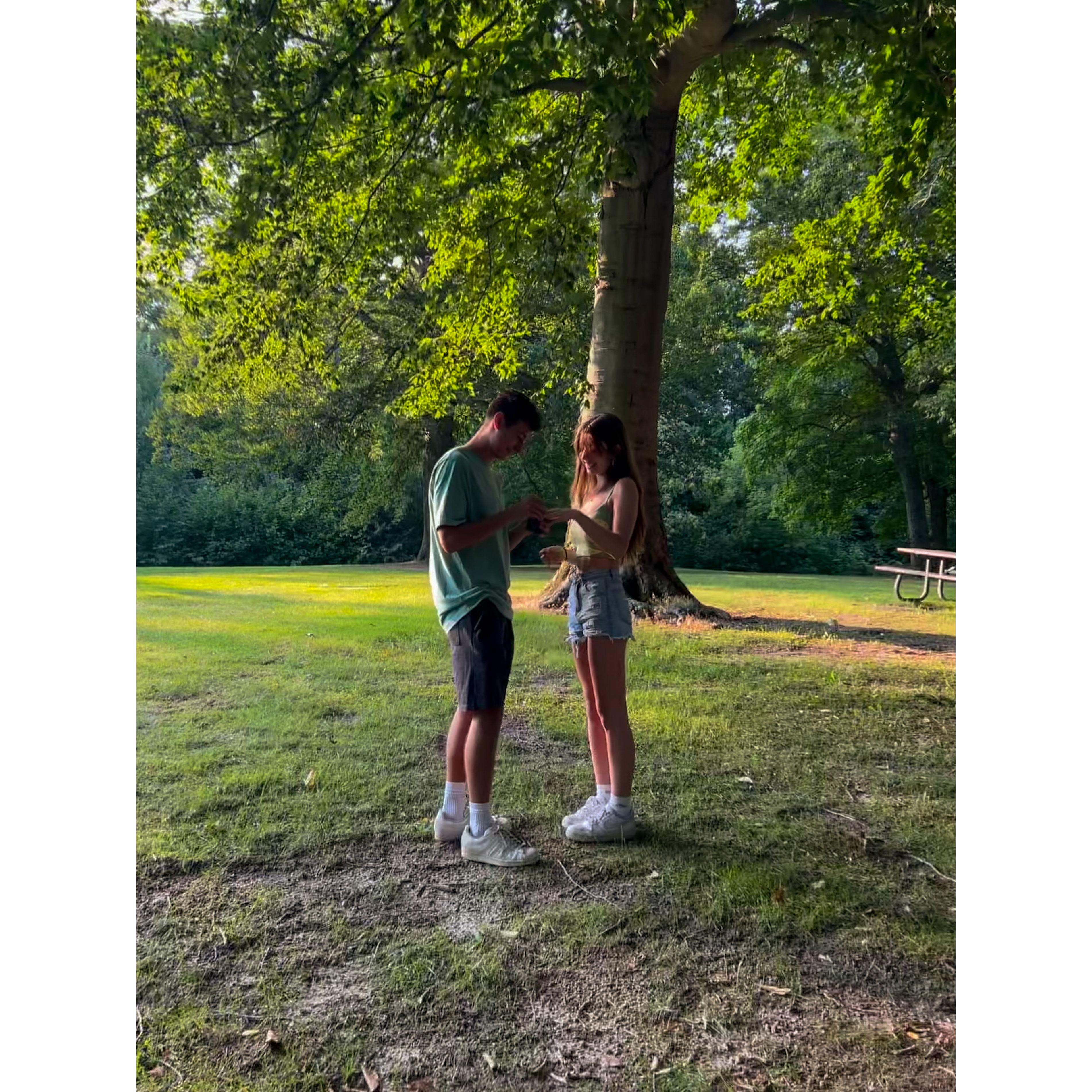 We got engaged!! It was the most special moment at the most perfect spot :)