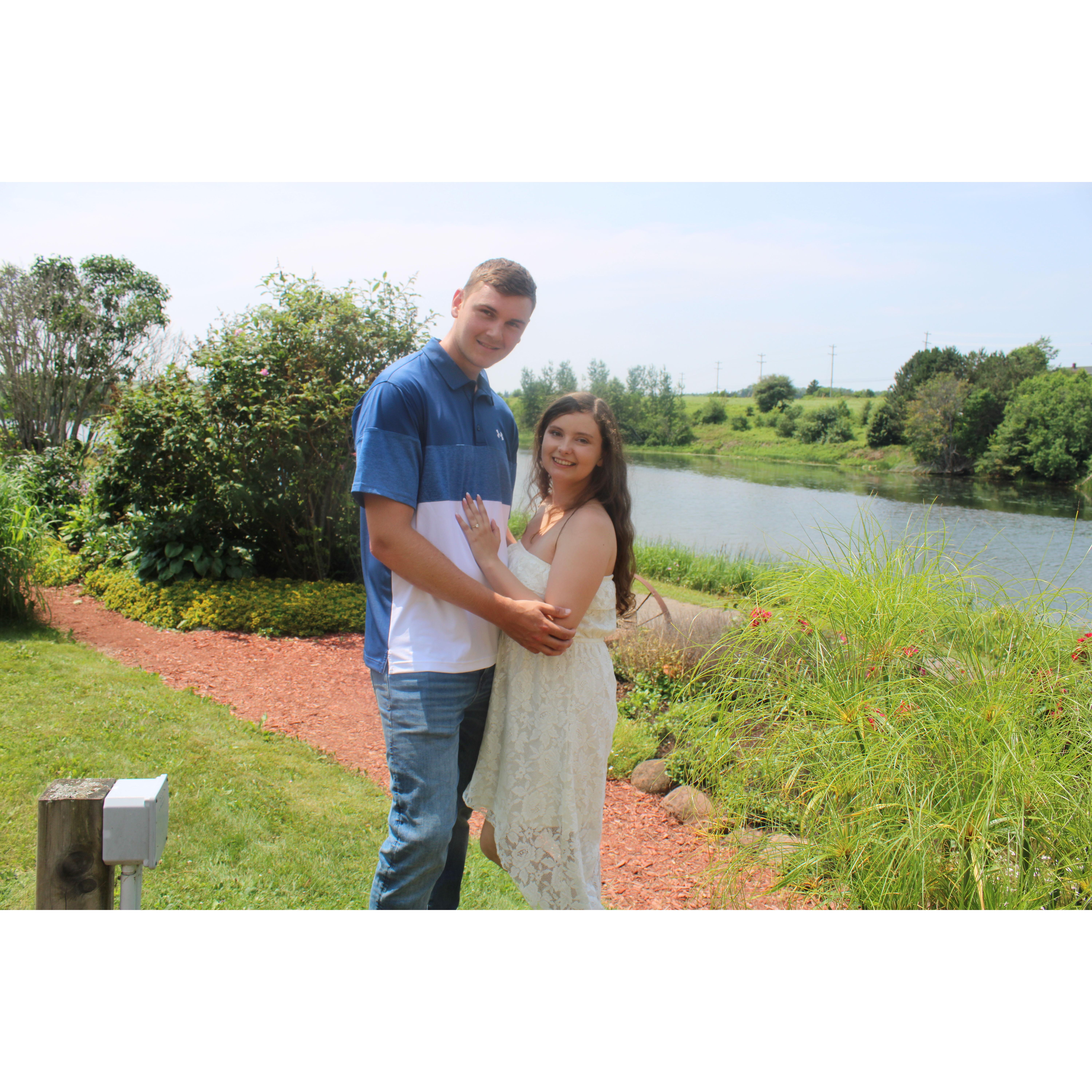 The day we got engaged in PEI