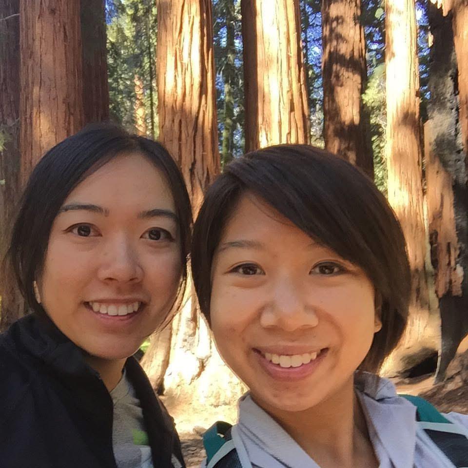 Our first camping trip together was at Sequoia National Park! We both love hiking all over the world.