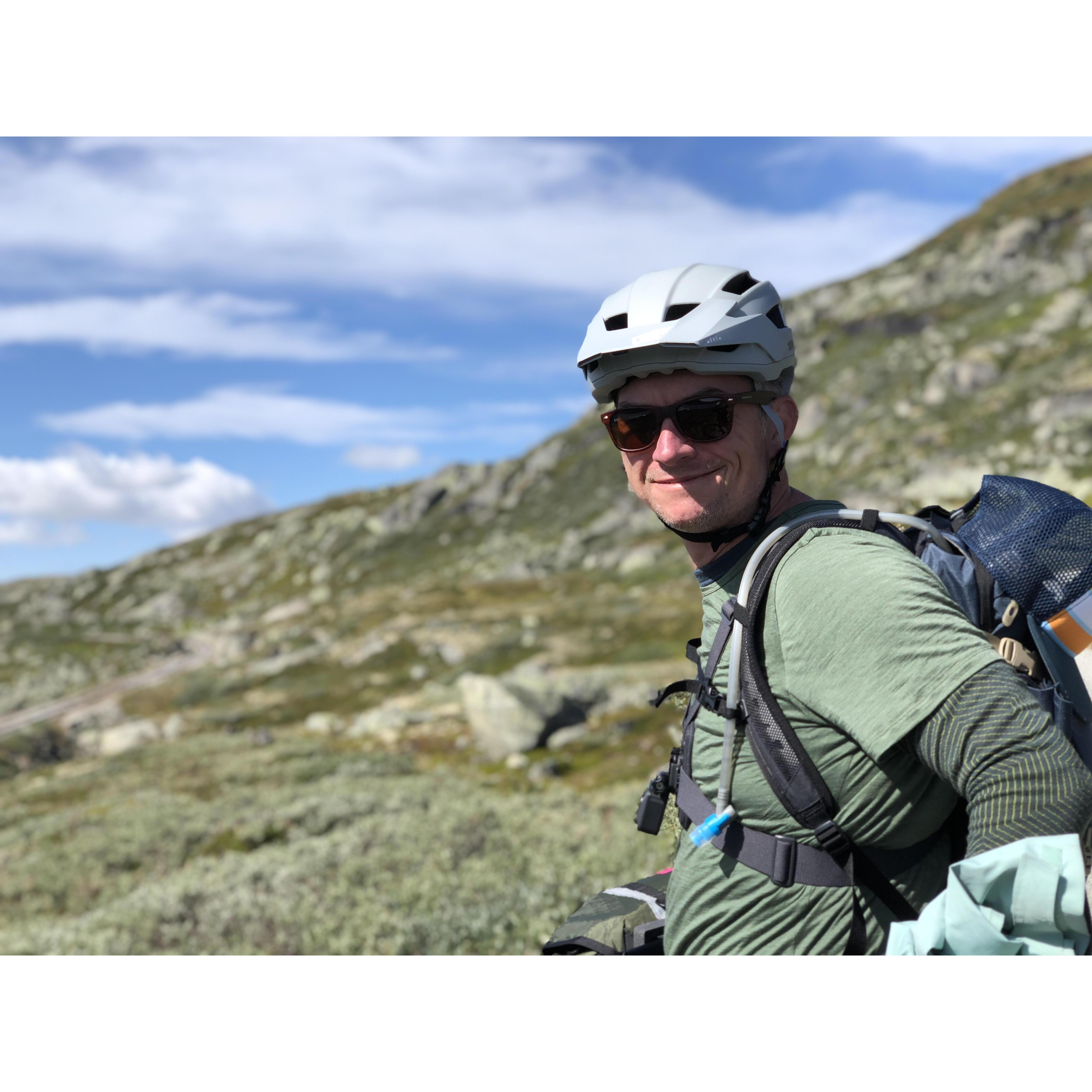 It's hard to find Marius without a smile on his face when he's outdoors or on a bike. Our trip across the Rallervegan was no exception!