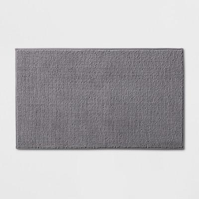 34"x20" Solid Bath Rug Dark Gray - Made By Design™