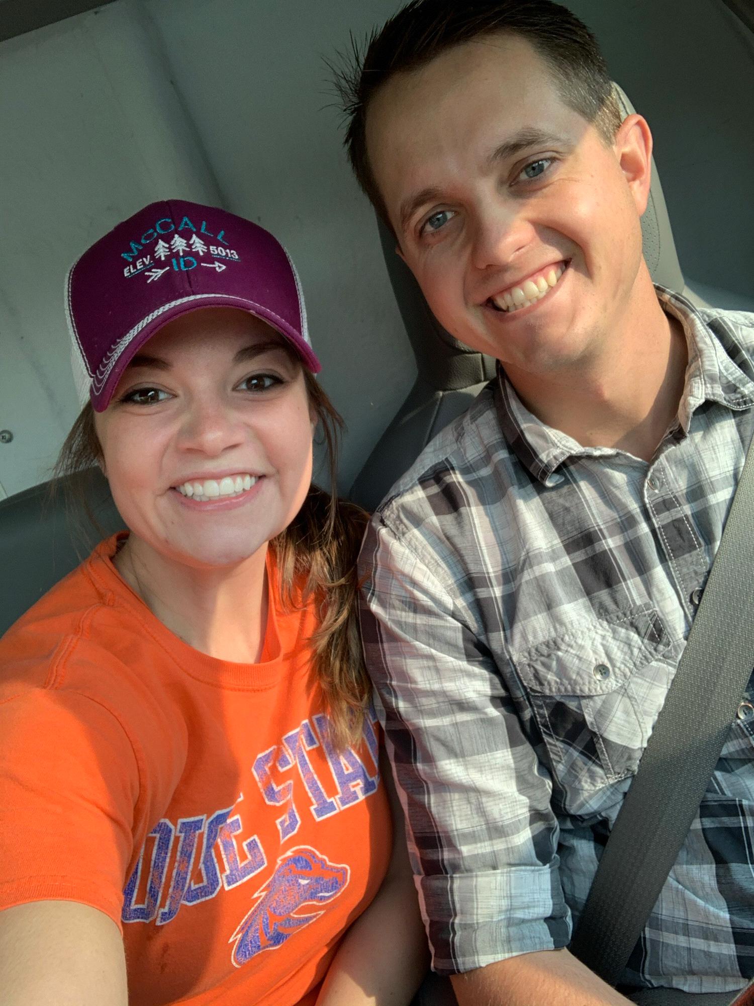 In the U-Haul, moving me to Twin Falls!