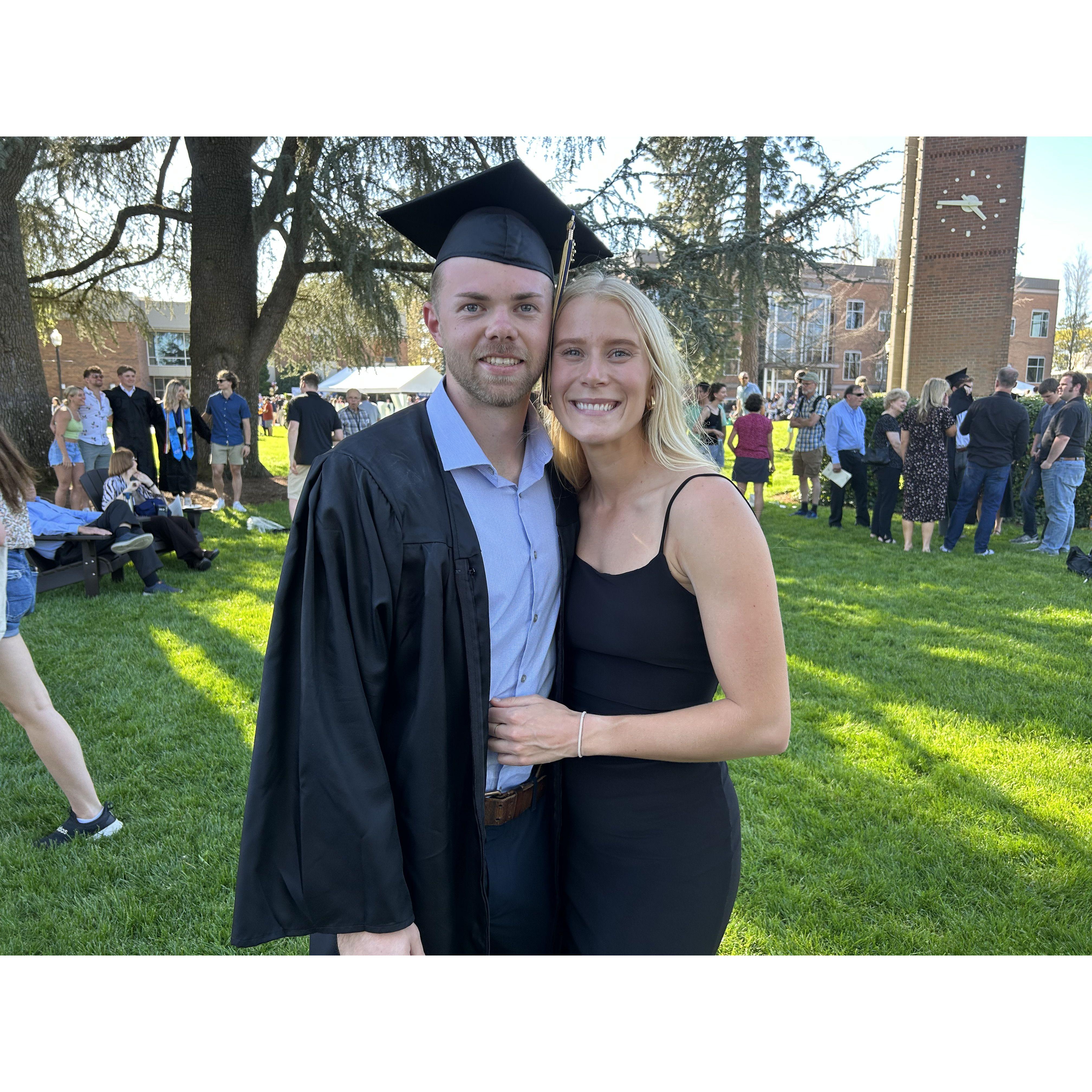 Smiling big in this one because we leaned on each other big time to get here