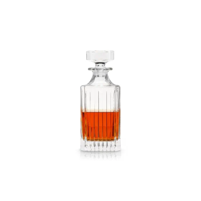 Viski Reserve Milo Whiskey Decanter with Stopper, 28 oz Crystal Liquor Decanter for Bourbon, Brandy, Spirits, Wedding Gifts, Gifts for Men