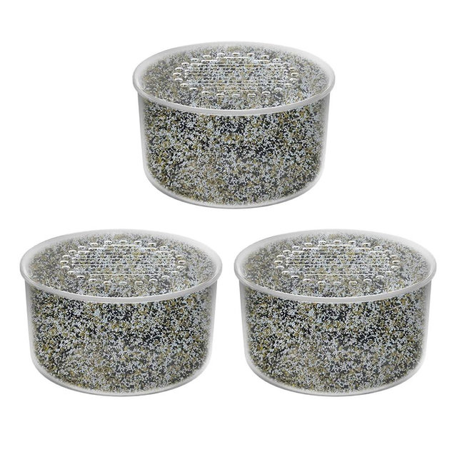 3 Pack Shower Head Filter Replacement Cartridge Compatible with All Canopy Handheld & Fixed Filtered Shower Head, Water Softener Filter for Hard Water, Reduce Chlorine and Harmful Substances