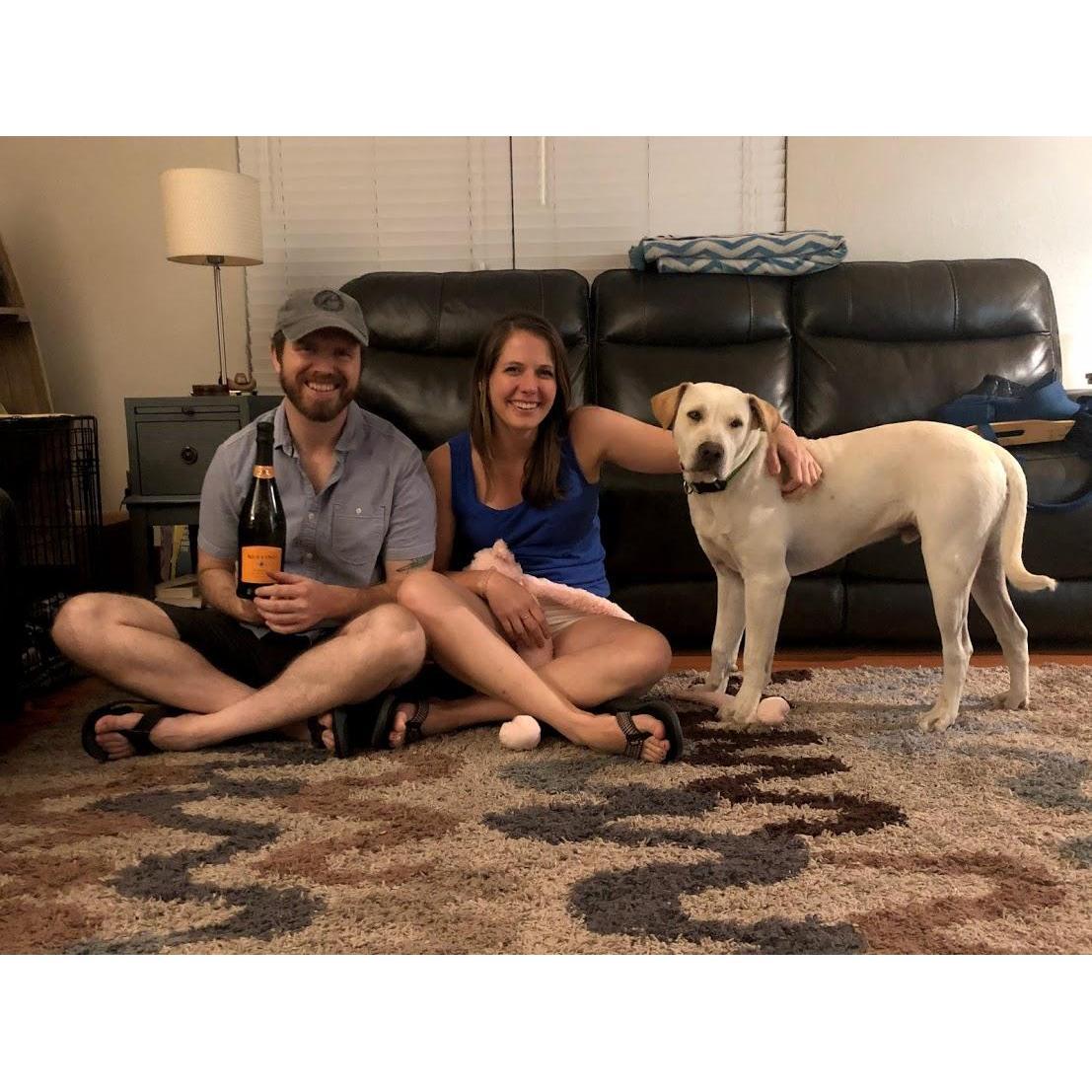 Our favorite quarantine activity was adopting our sweet, lazy Gus