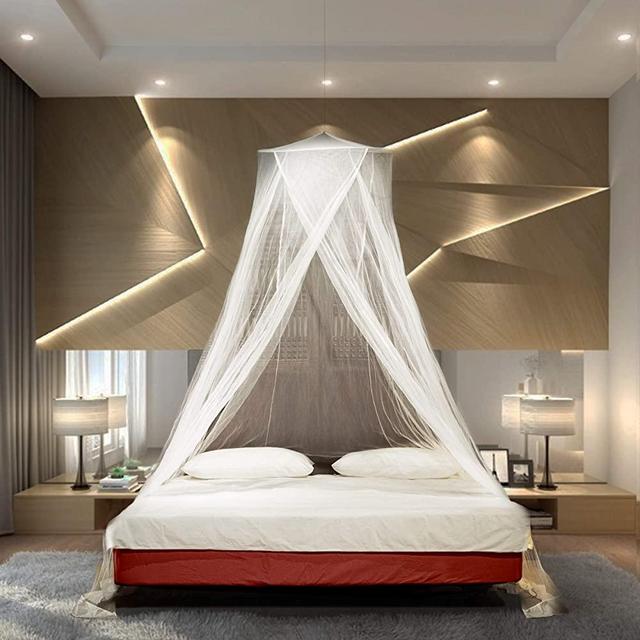 Timbuktoo Mosquito Nets Luxury Mosquito NET - for King to Single Size Beds Quick and Easy Installation System - Unique Internal Loop - 2 Entries - Ripstop Stuff Sack - No Added Chemicals.