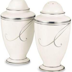 Noritake Dinnerware, Platinum Wave Salt and Pepper Shakers