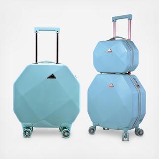 Kensie Octagon 3-Piece Hardside Luggage Set