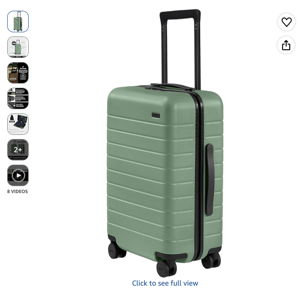 Away Carry-On Luggage - 22-Inch Lightweight Hardside Suitcase with 360° Spinner Wheels, Interior Compression System, TSA-Approved Lock - Sea Green