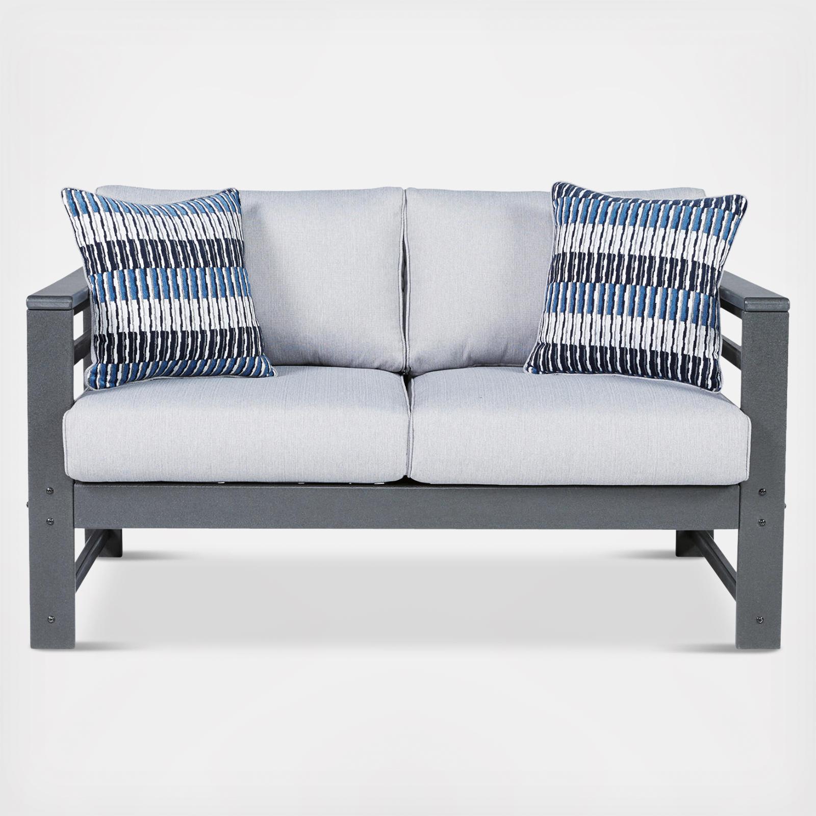 Ashley Furniture, Amora Outdoor Loveseat Zola