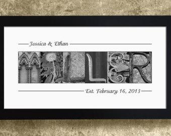 Last Name Sign, Wedding Gift Idea for Couples, Alphabet Photography, Wedding Gift for Parents