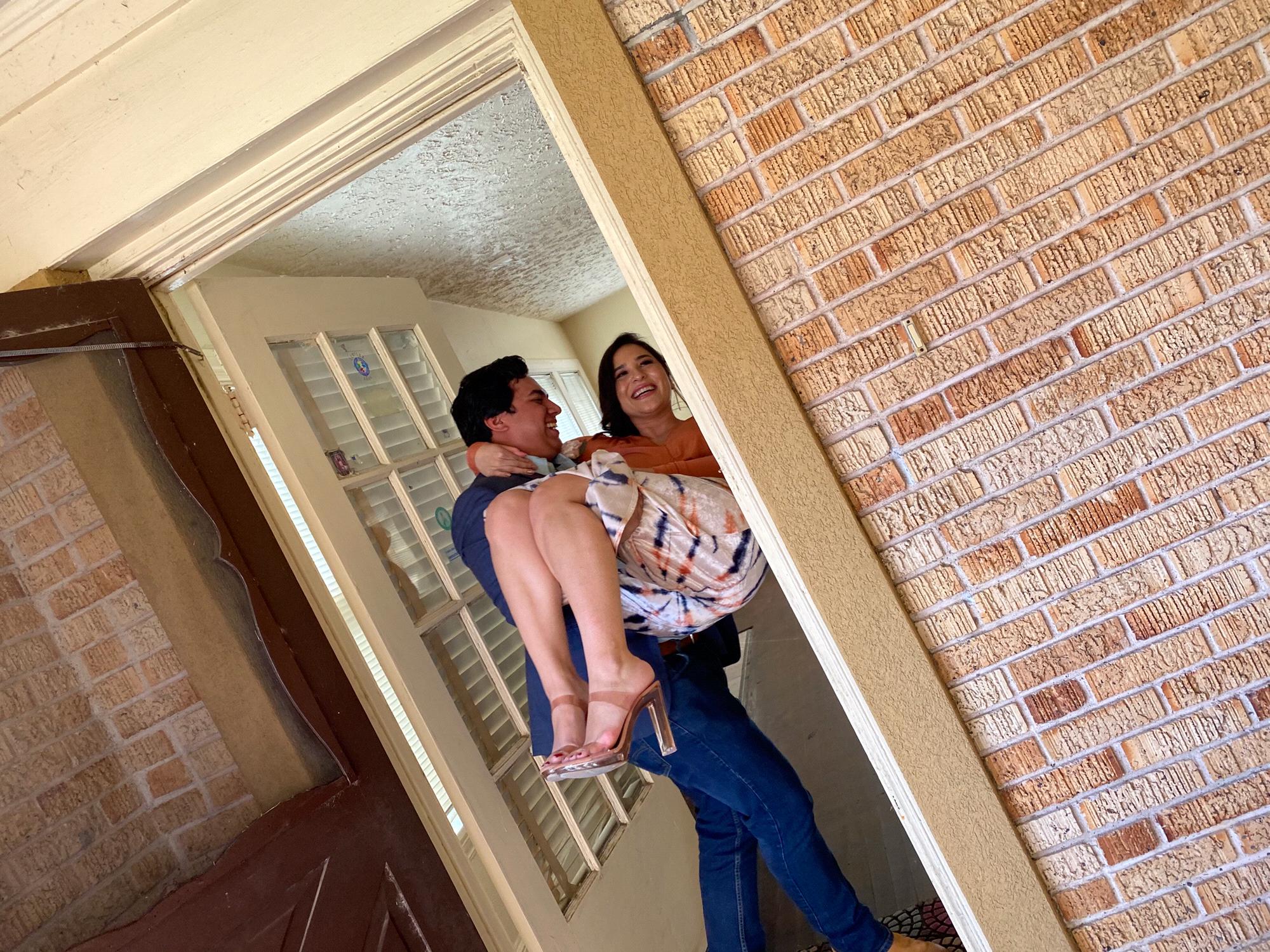 Jared and Miranda walking into their new home! December 27th,2019