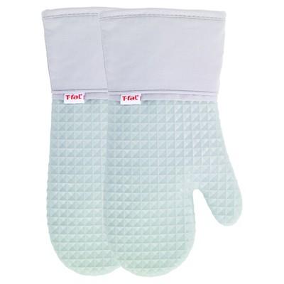 2pk Gray Waffle Silicone Oven Mitt - T-Fal®