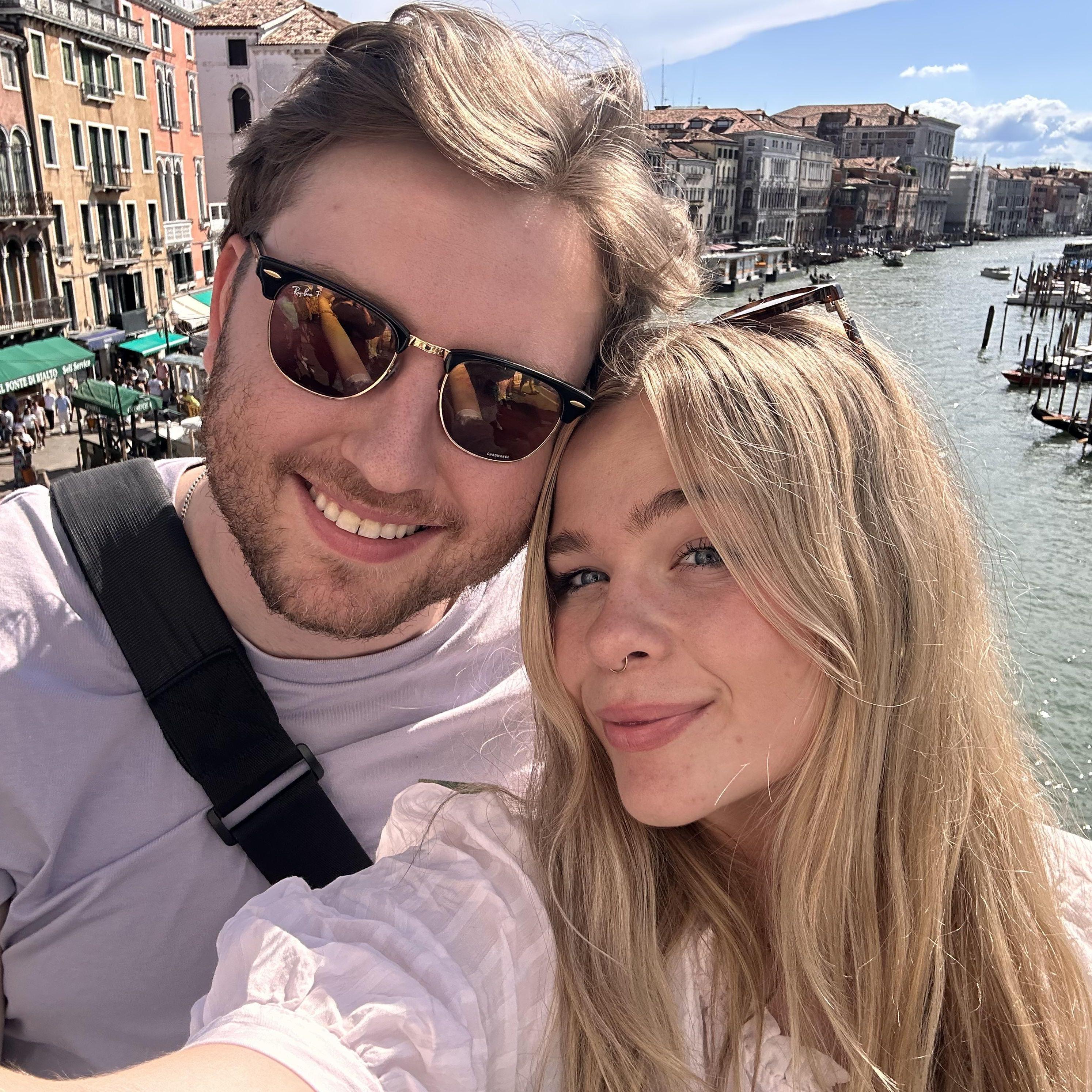 Us in Venice, Italy