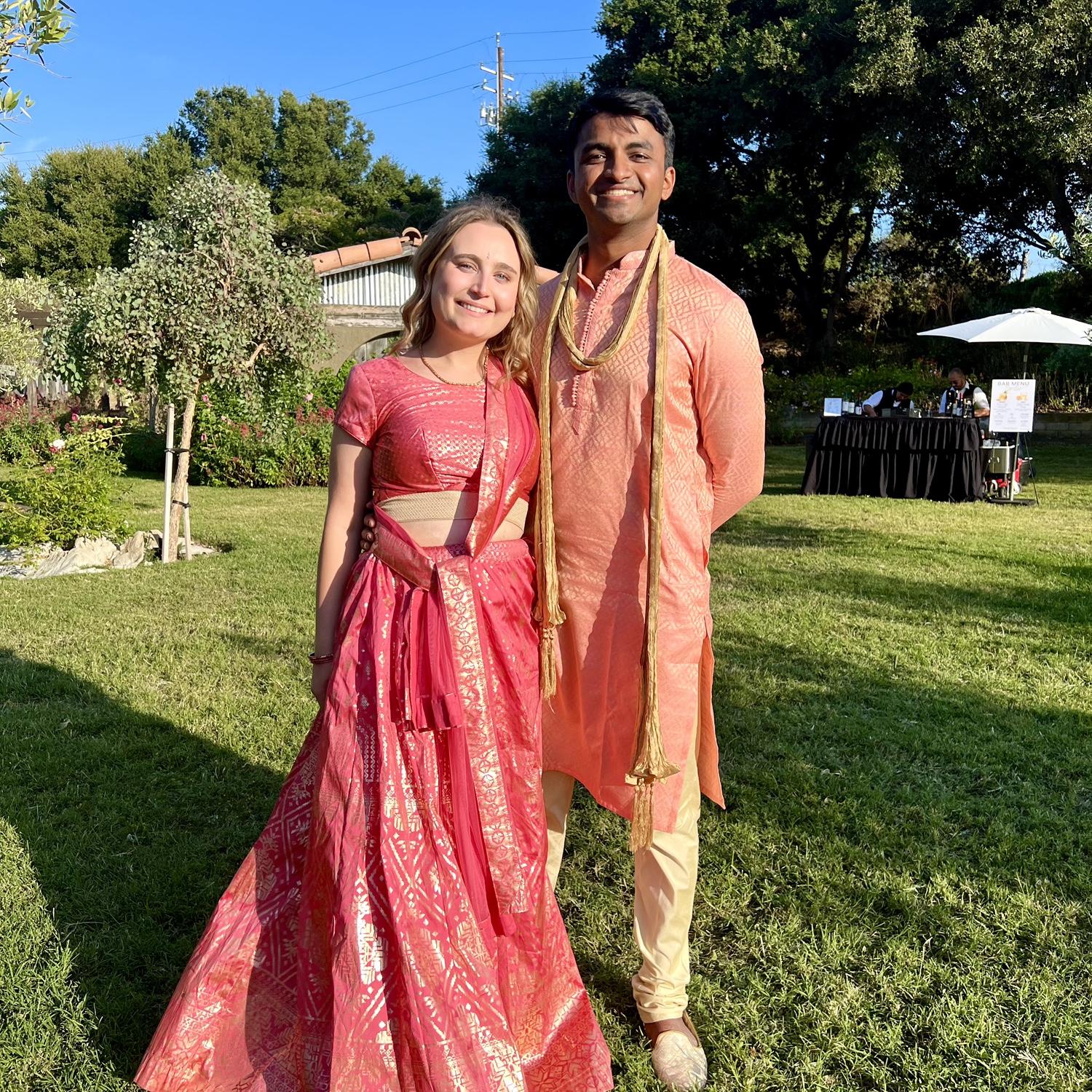 At Abhi's cousin's wedding in California.