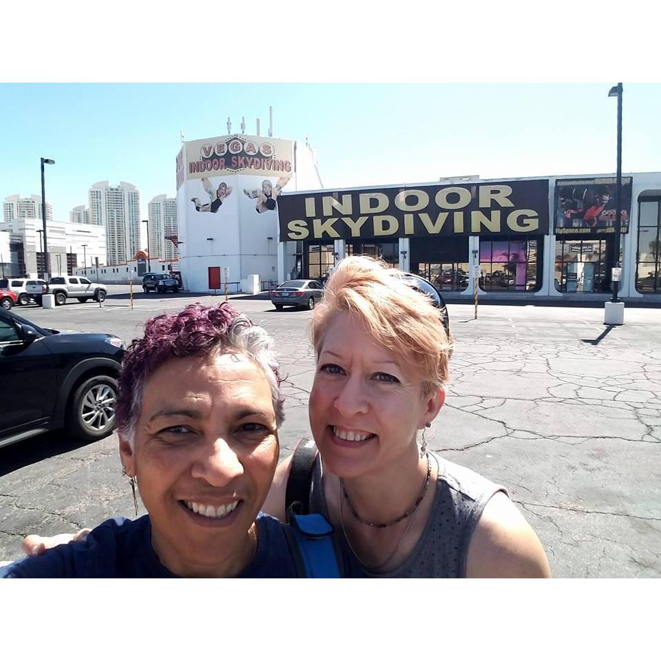 Alicia's 55th Birthday Present. Indoor Skydiving in Las Vegas, NV