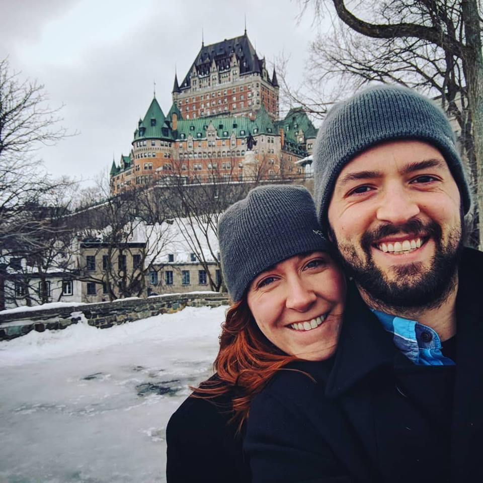 Found our second home....we wish! Enjoying snow in Quebec City, Canada.