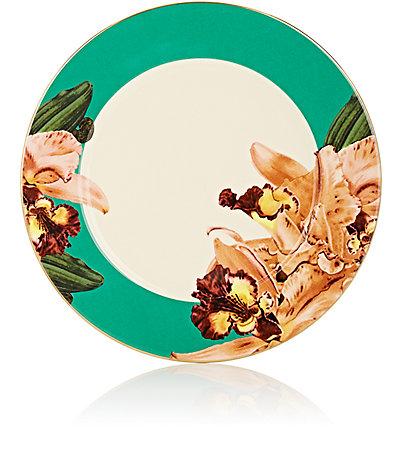 Untitled Homeware Floral Porcelain & Gold Dinner Plate