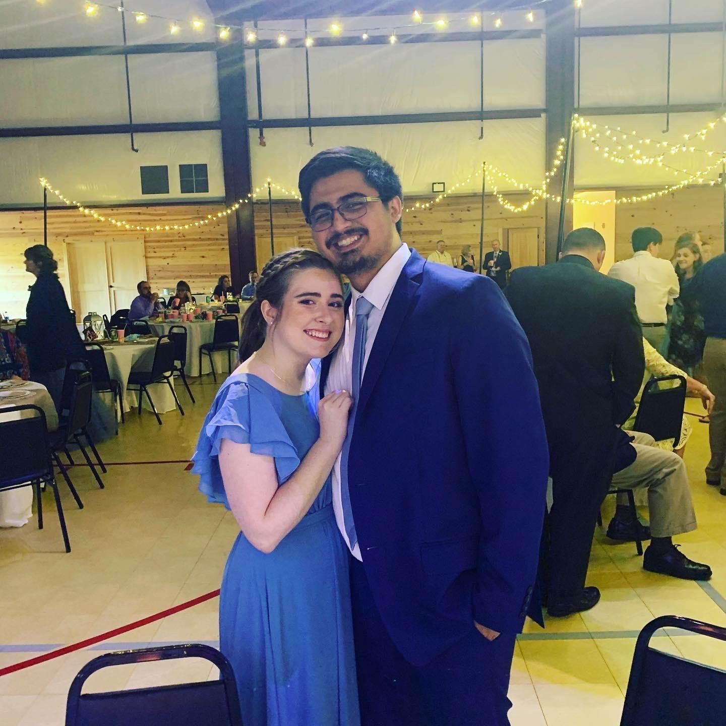 At our good friend (and the reason we met!) Taylor's wedding in June of 2020