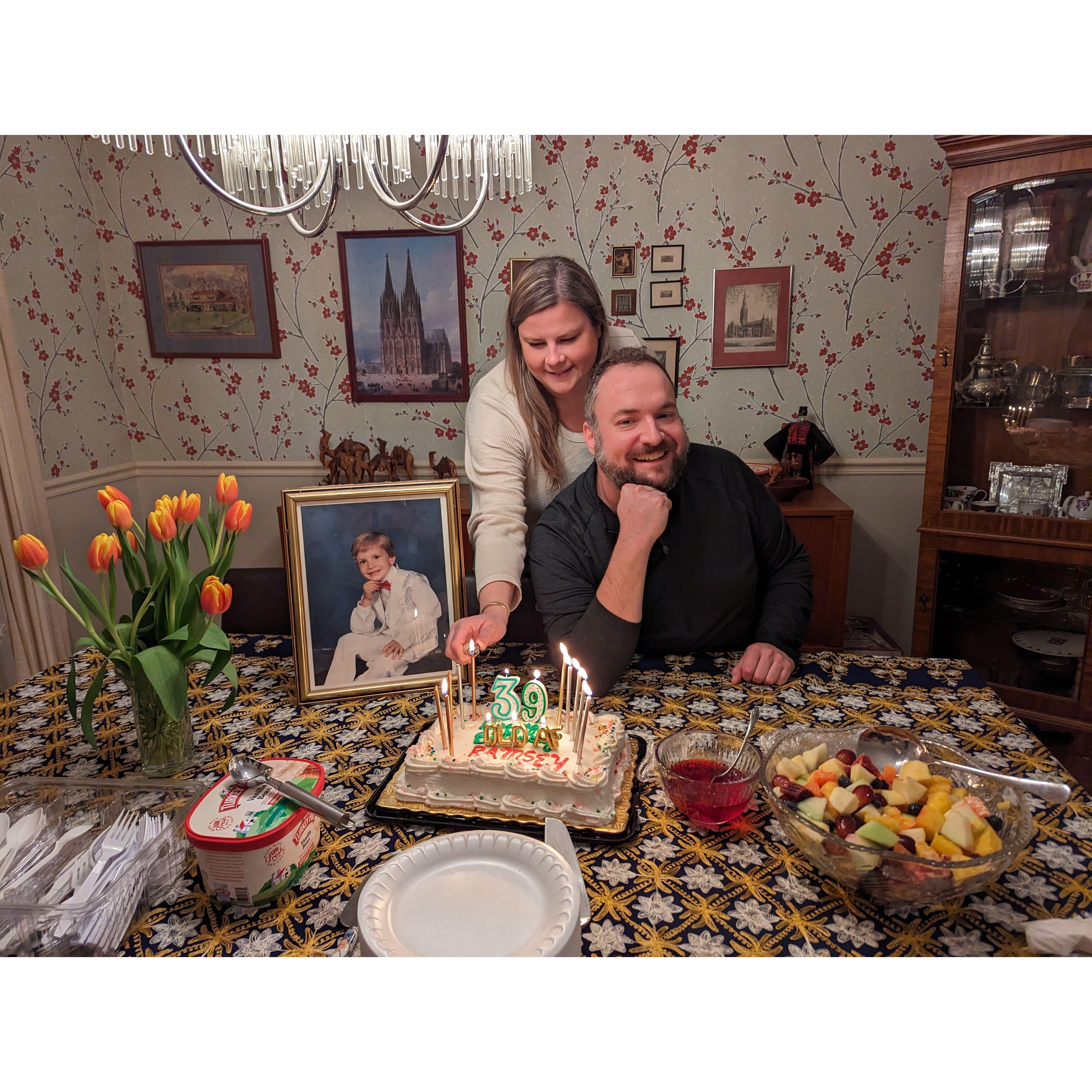 Celebrating my 39th with two of my greatest loves. Samantha. And Ice Cream.