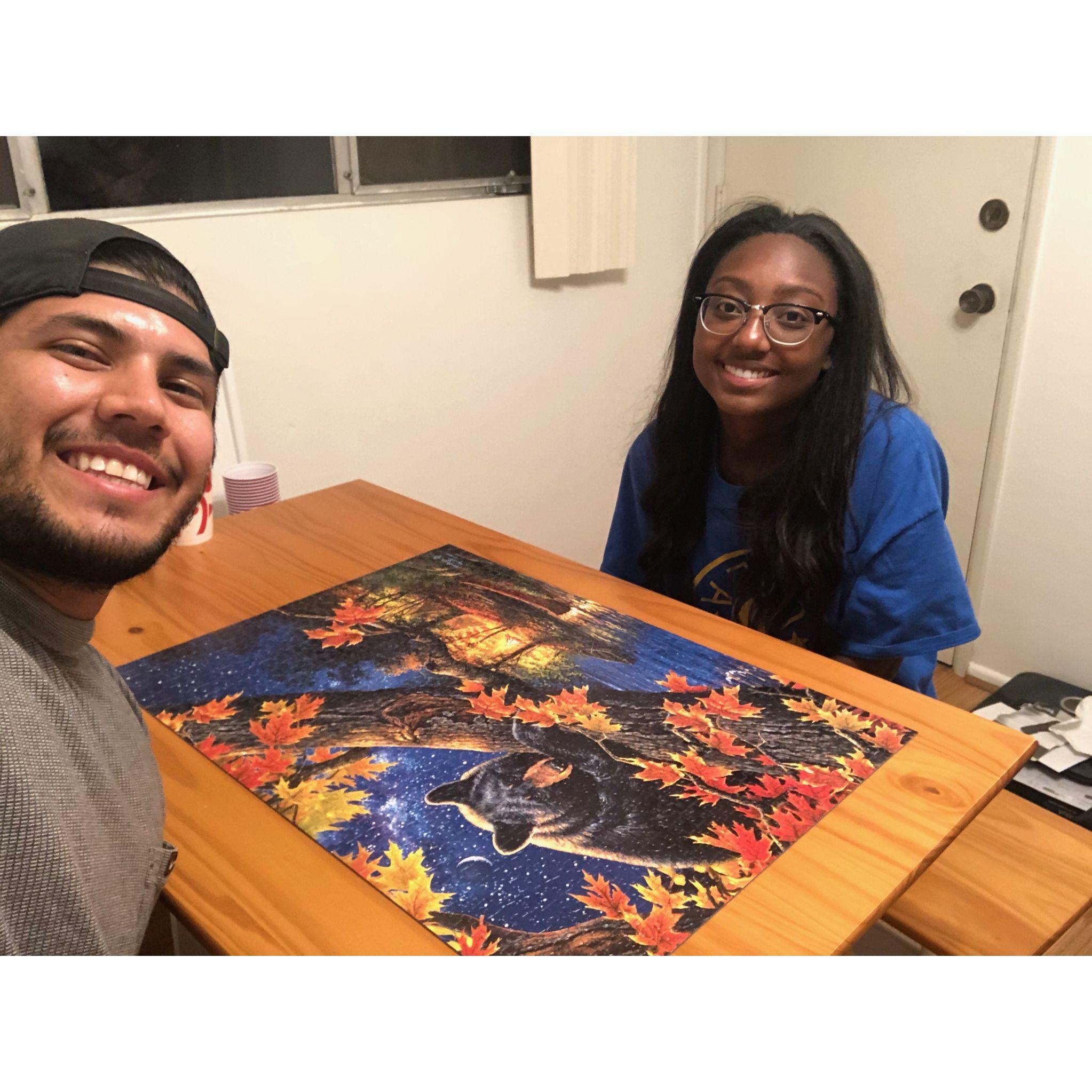 Building a puzzle during the pandemic!