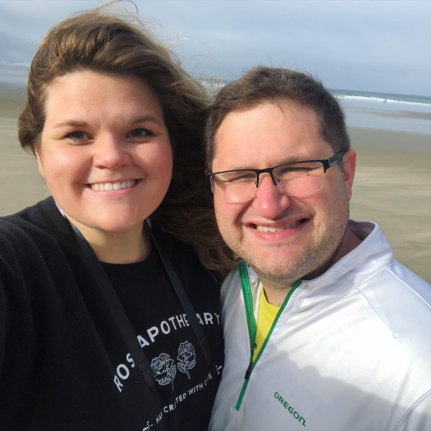 The couple that travels together, stays together.  #GoDucks!