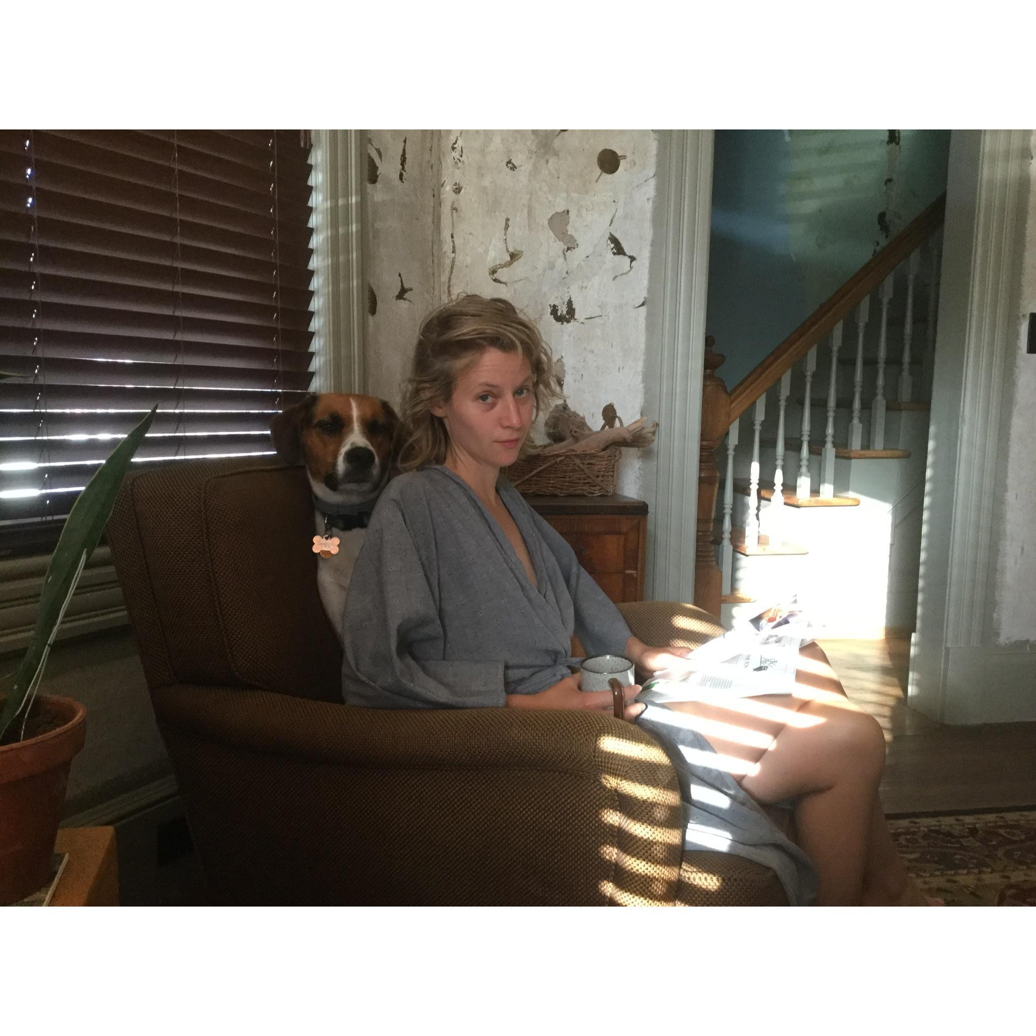 Mornings at Linderman, mid-renovation