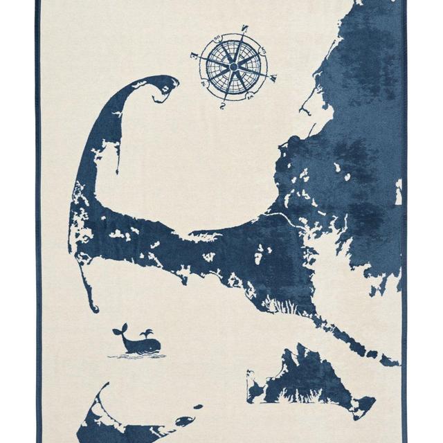 Cape and Islands Ocean Blue Blanket