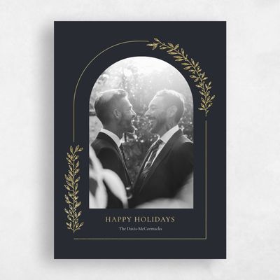 Black Standard Holiday Card - Gillin Foil