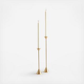 Cone Spindle Candle Holder, Set of 2
