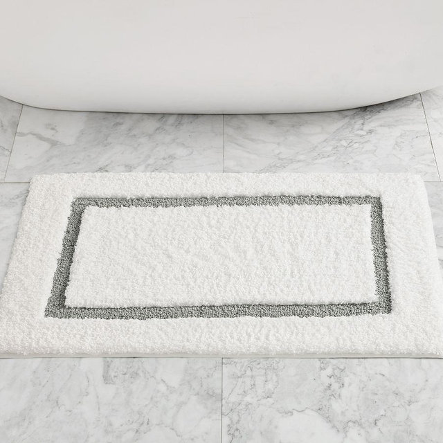 Morgan Memory Foam Bath Mat, 21" x 34", Gray Mist