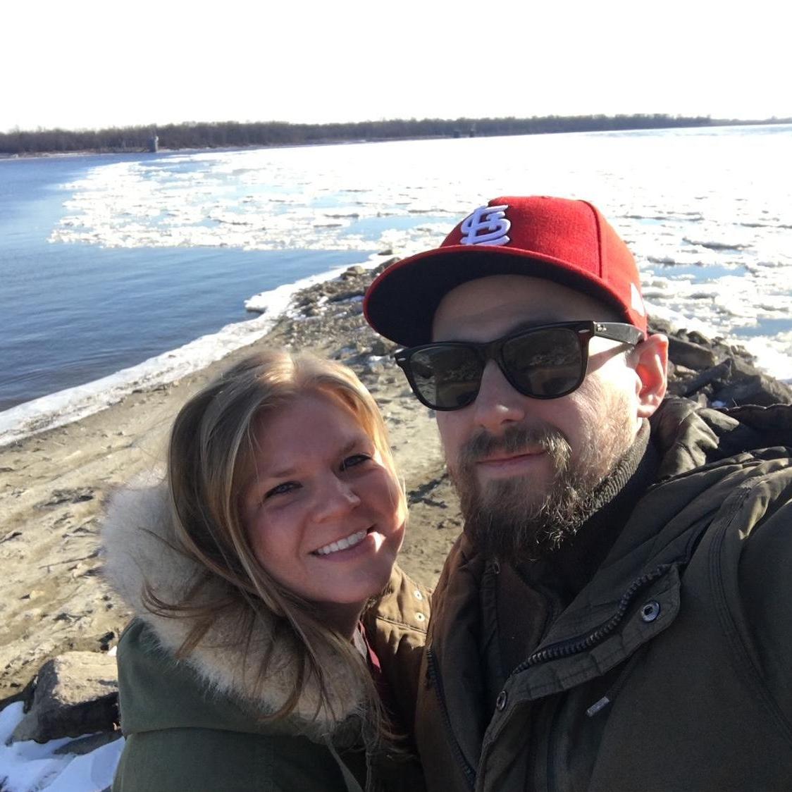 December 2017 at the confluence of the Mississippi and Missouri rivers in St. Louis.