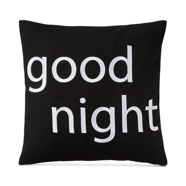 Charter Club Damask Designs Word Embroidered 16" Square Decorative Pillow, Created for Macy's